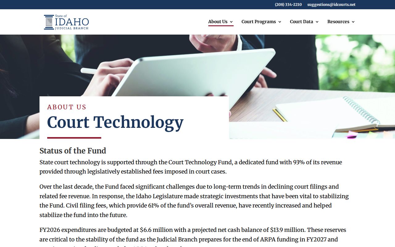 Idaho court technology modernization report