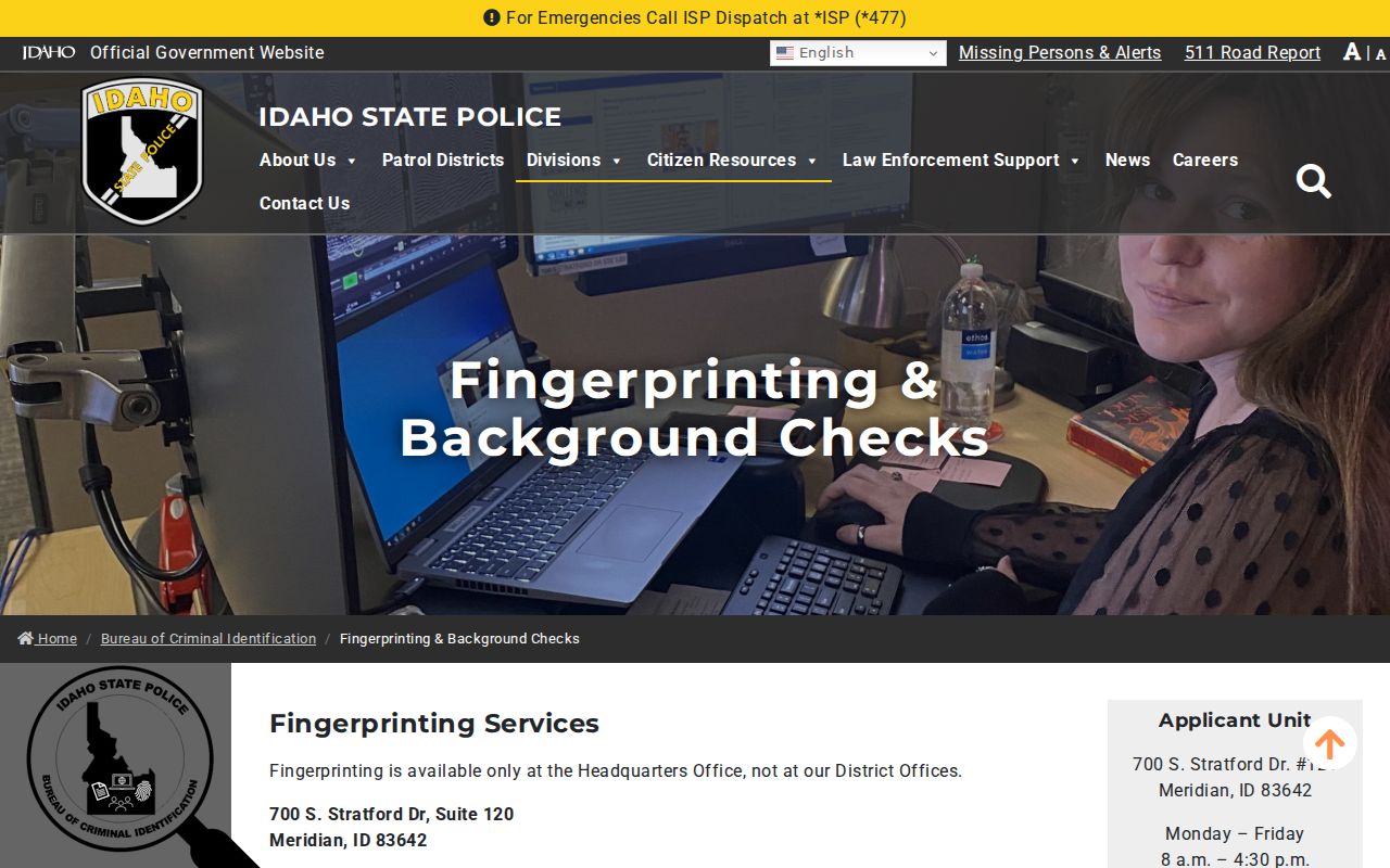 Latah County criminal history background check process